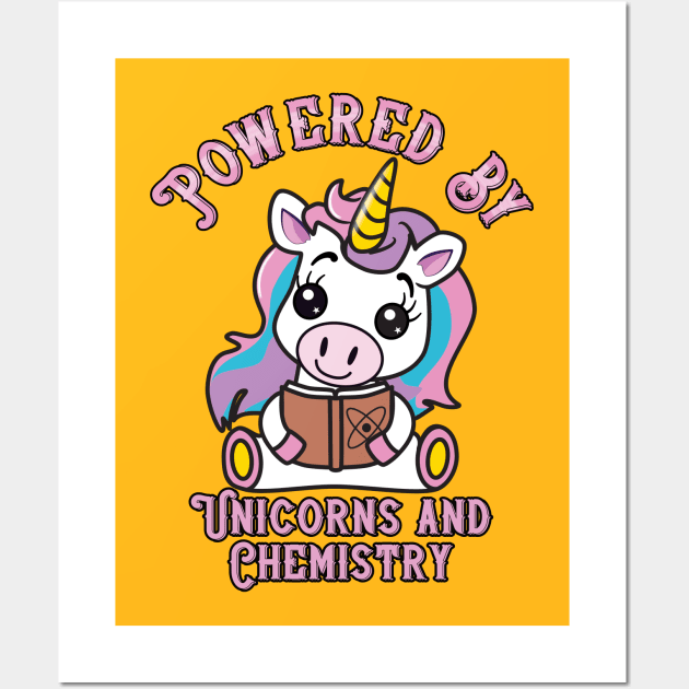 Powered by Unicorns and Chemistry Wall Art by JAC3D